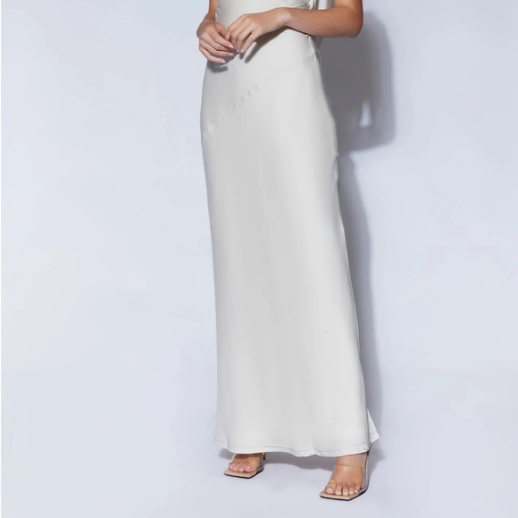 Satin Open Back Dress - Picture 2 of 4